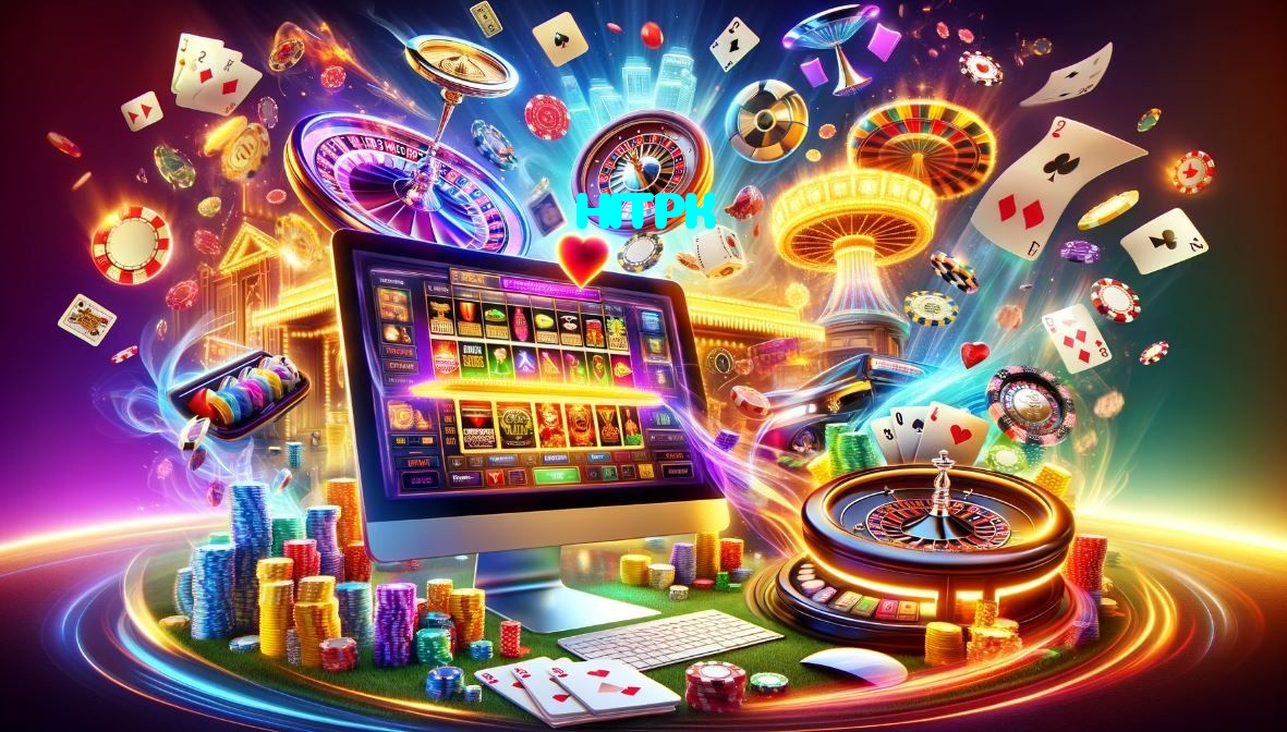 HITPK casino presented on mobile device in Pakistan with slots and live games